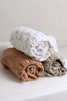 TISU diaper changing pad cover, Caramel Daisy - TISU Baby